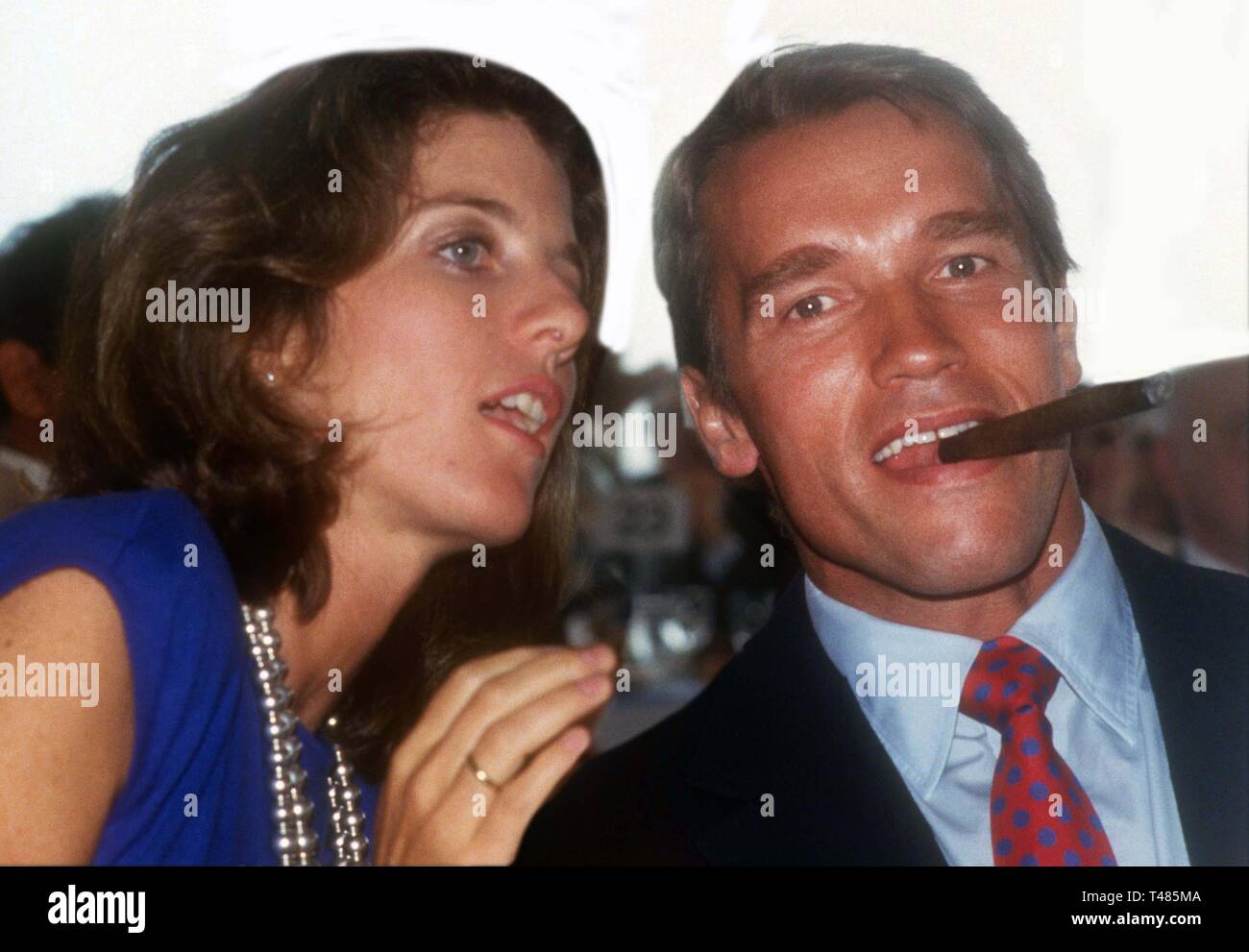 Caroline Kennedy and Arnold Schwarzenegger circa 1980Õs Photo By John