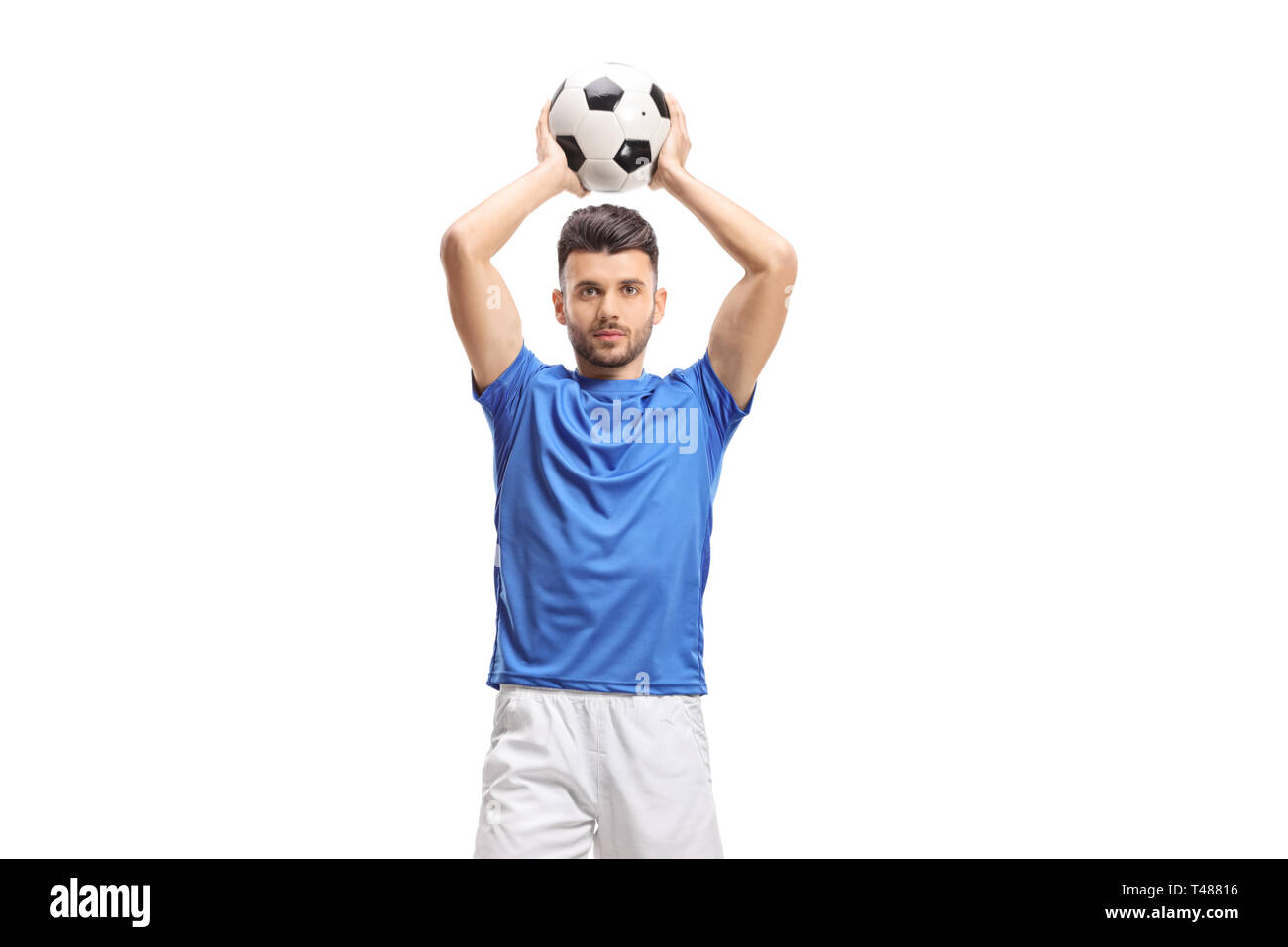 Sport football throwing ball action hires stock photography and images Alamy