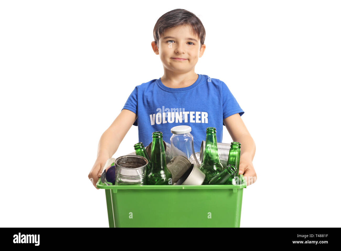 People collecting plastic bottles recycling hires stock photography