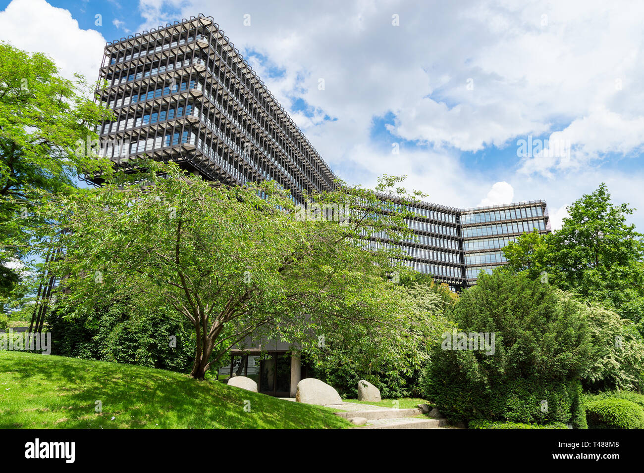 Munich, Germany - June 2, 2018: European Patent Office EPO headquarters modern building Stock Photo
