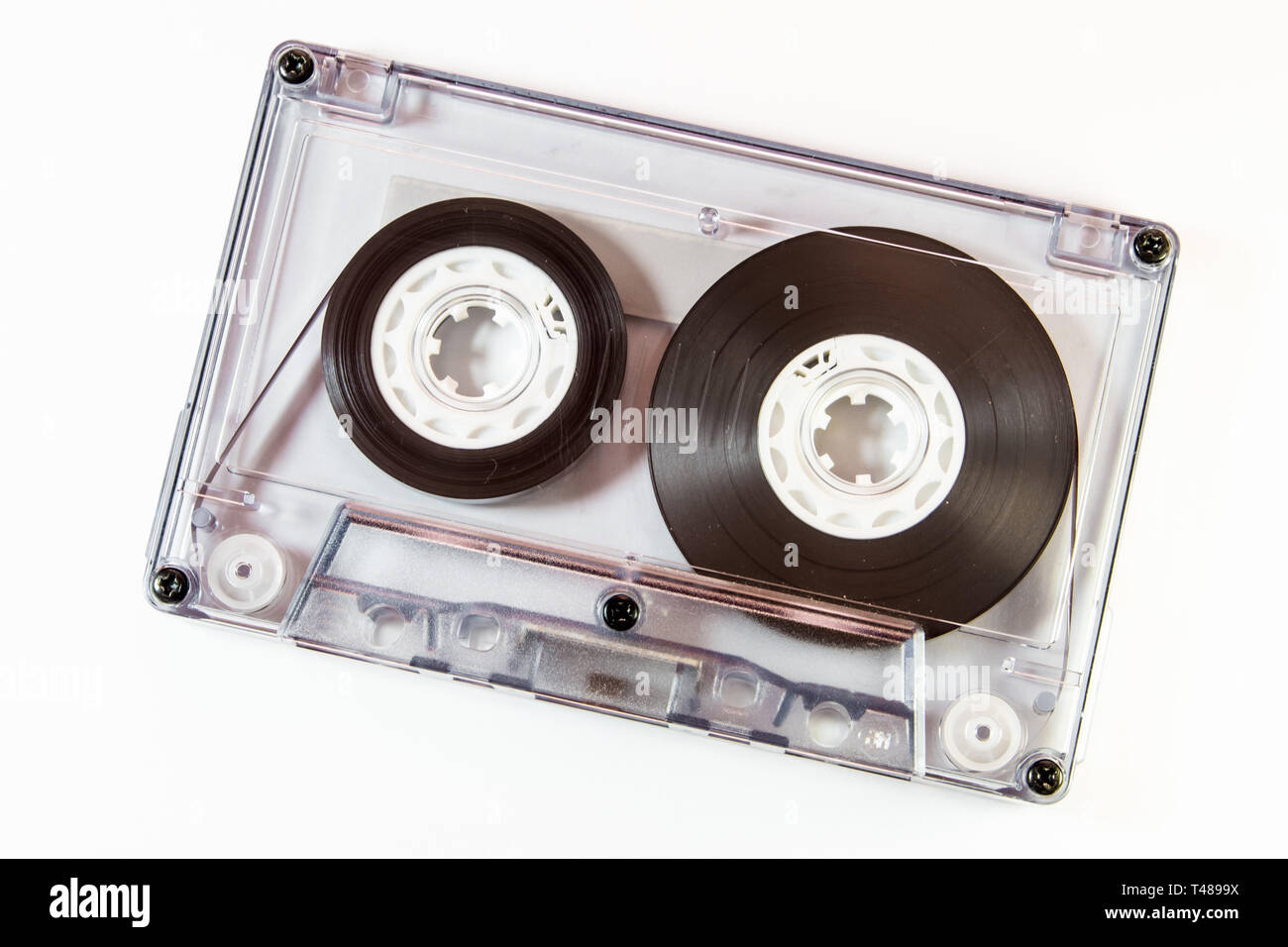 Audio cassette tape isolated on white background Stock Photo - Alamy