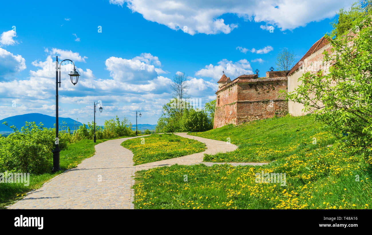 Old fortress 'Cetatuia', Brasov, Transylvania, Romania Stock Photo