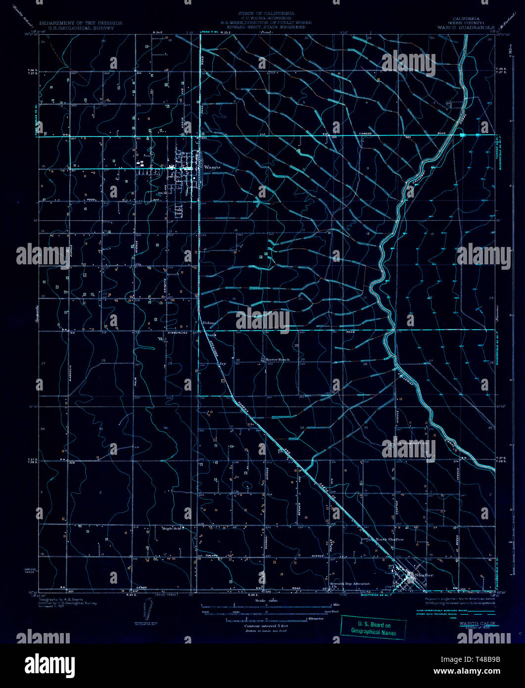 Wasco map hires stock photography and images Alamy