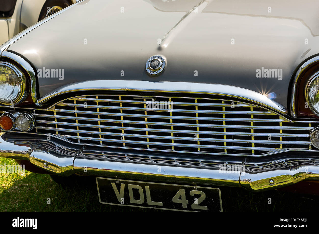 A 1960 Vauxhall Velox on display at a car show Stock Photo