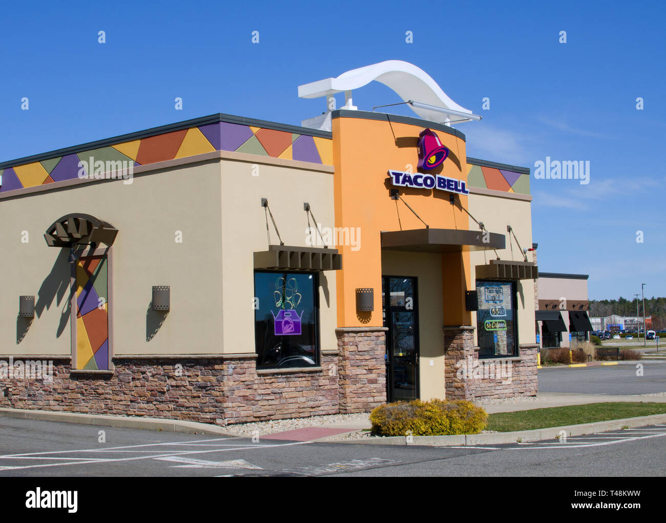 Taco Bell restaurant exterior Stock Photo