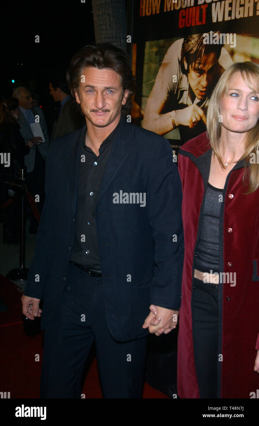 LOS ANGELES, CA. November 06, 2003 Actor SEAN PENN & wife actress