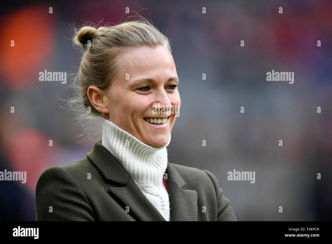 Team Manager Kathleen Kruger FC Bayern Munich, Allianz Arena, Munich, Bavaria, Germany Stock Photo