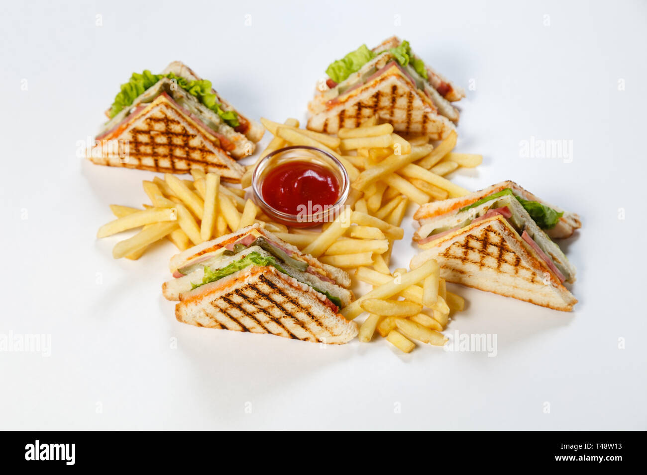 Photo Session New Menu Of Coffee House Fresh Club Sandwich With