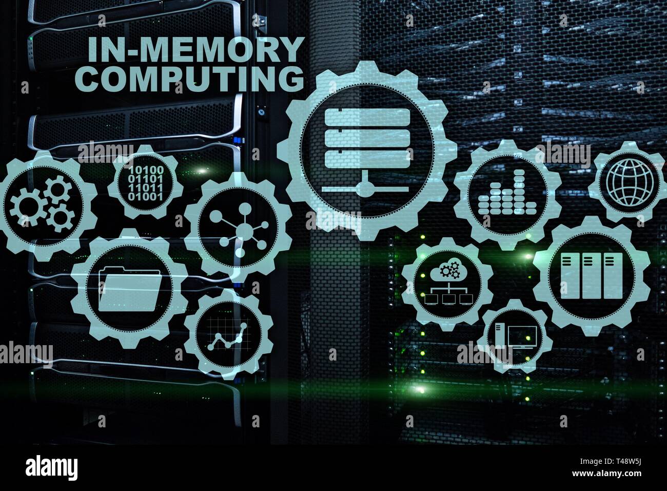 In-Memory Computing. Technology Calculations Concept. High-Performance Analytic Appliance Stock Photo