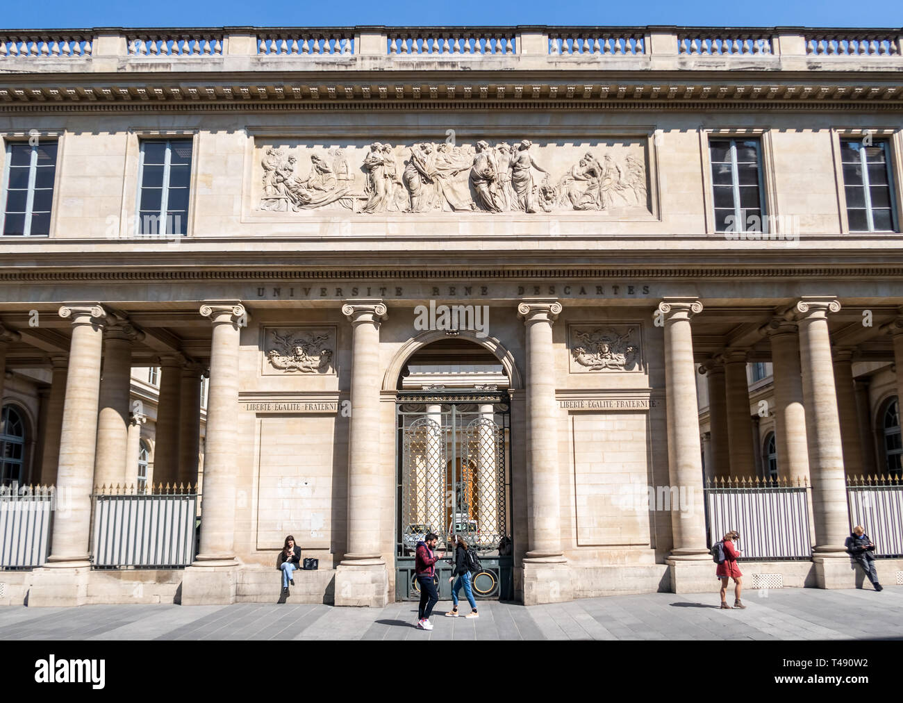 Universite Rene Descartes in Paris Stock Photo