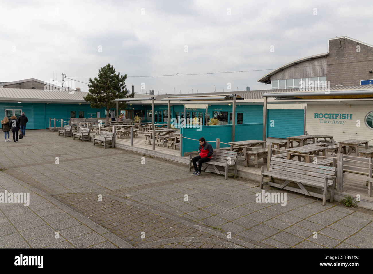 Rockfish Seafood Restaurant and take away, Plymouth Stock Photo