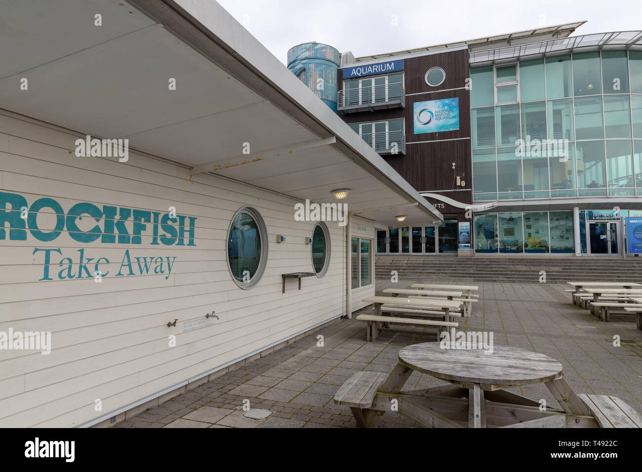 Rockfish Seafood Restaurant and take away, Plymouth Stock Photo