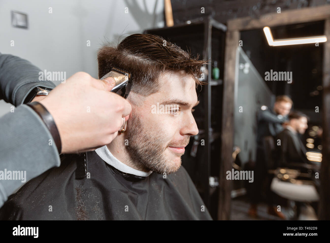 machine cutting hair style