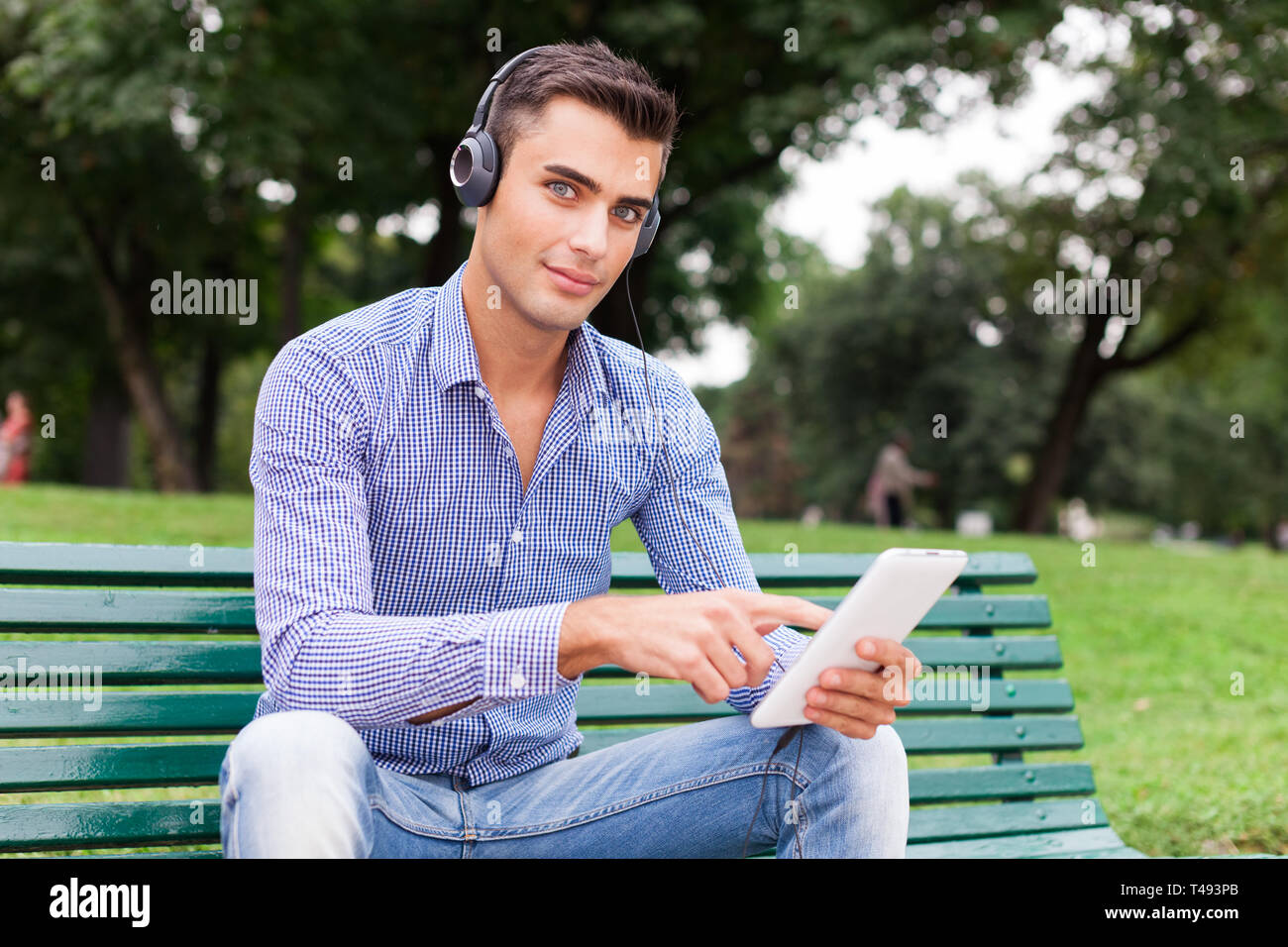 Teen play music park hi-res stock photography and images - Alamy