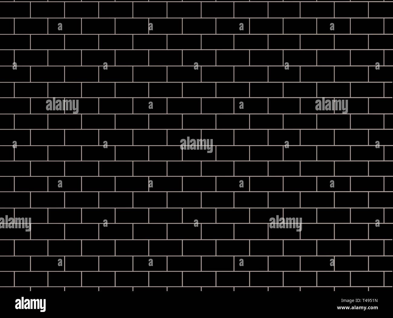 Brick wall pattern. black and gray surface background. Blocks and cement construction. Abstract brickwork texture. illustration pattern design Stock Photo