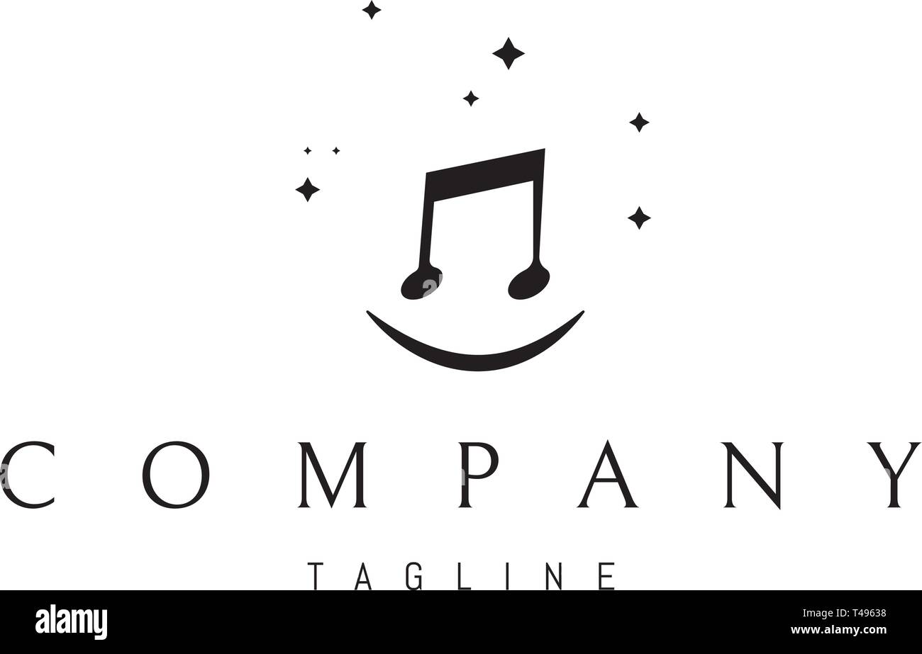 Music logo Black and White Stock Photos & Images - Alamy