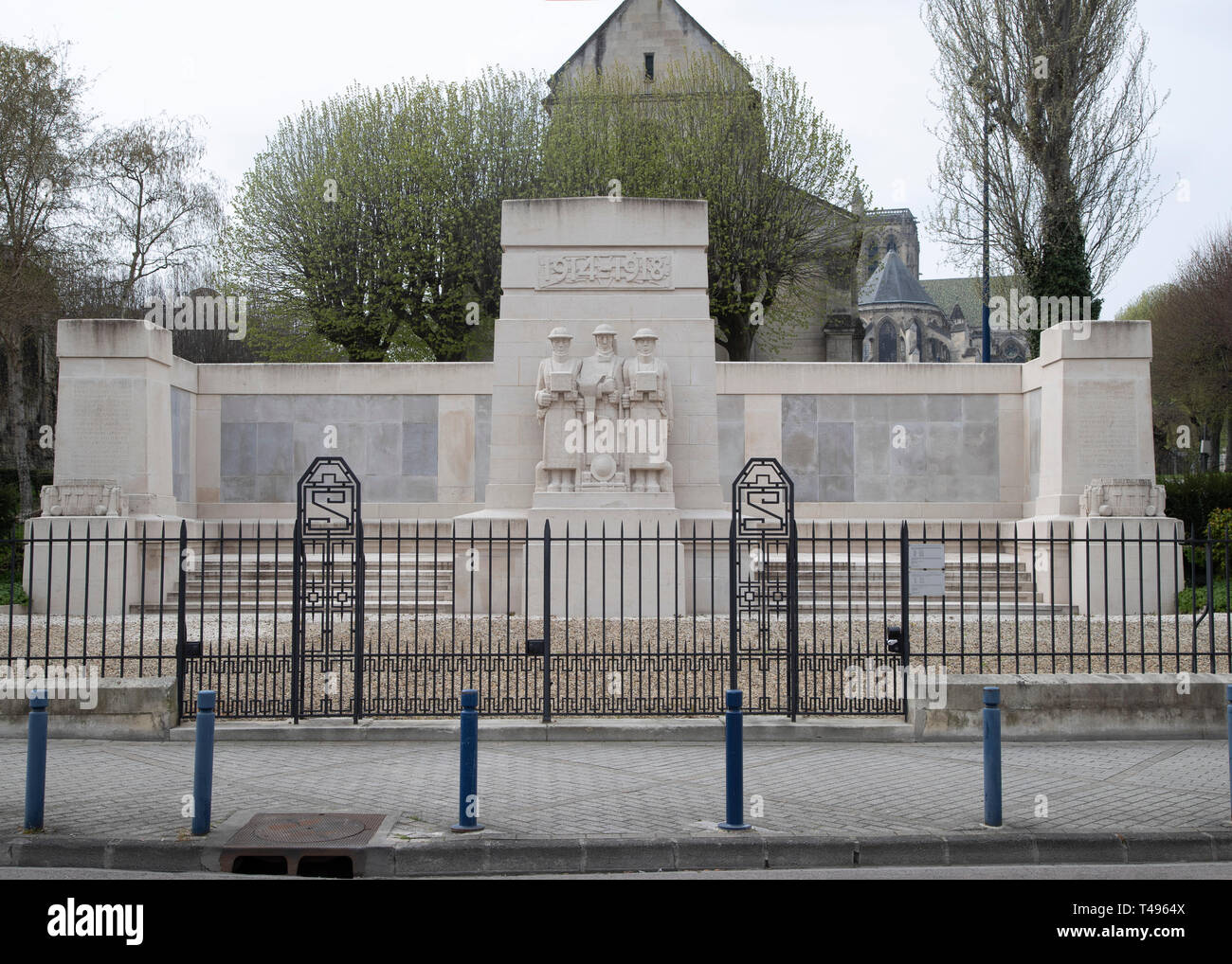 Soissons CWGC memorial to the Missing of the Aisne Stock Photo