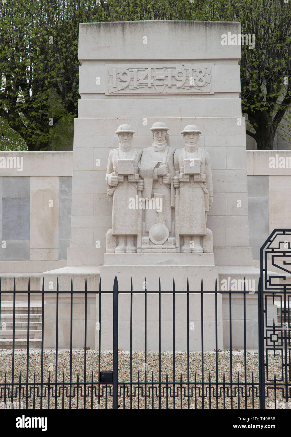Soissons CWGC memorial to the Missing of the Aisne Stock Photo