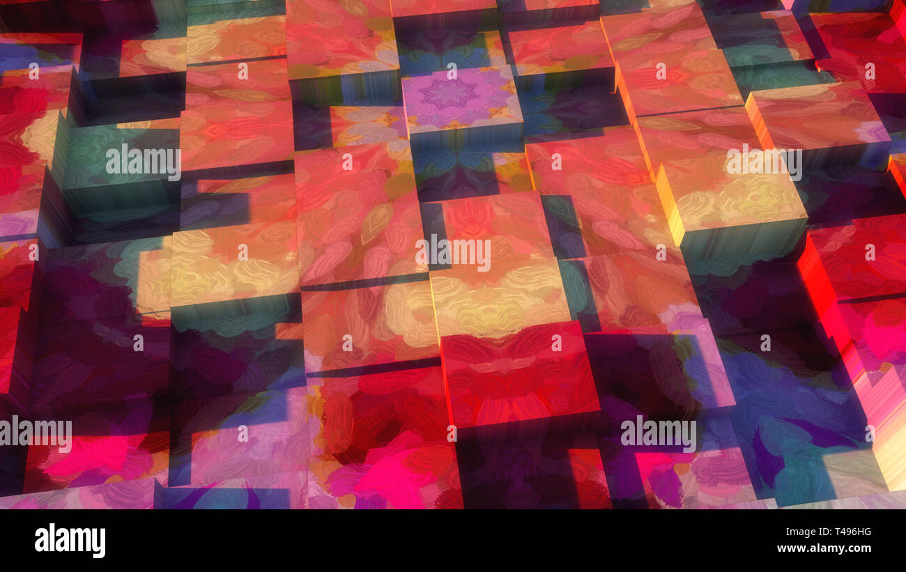 3d rendering. Abstract background and colors Stock Photo - Alamy