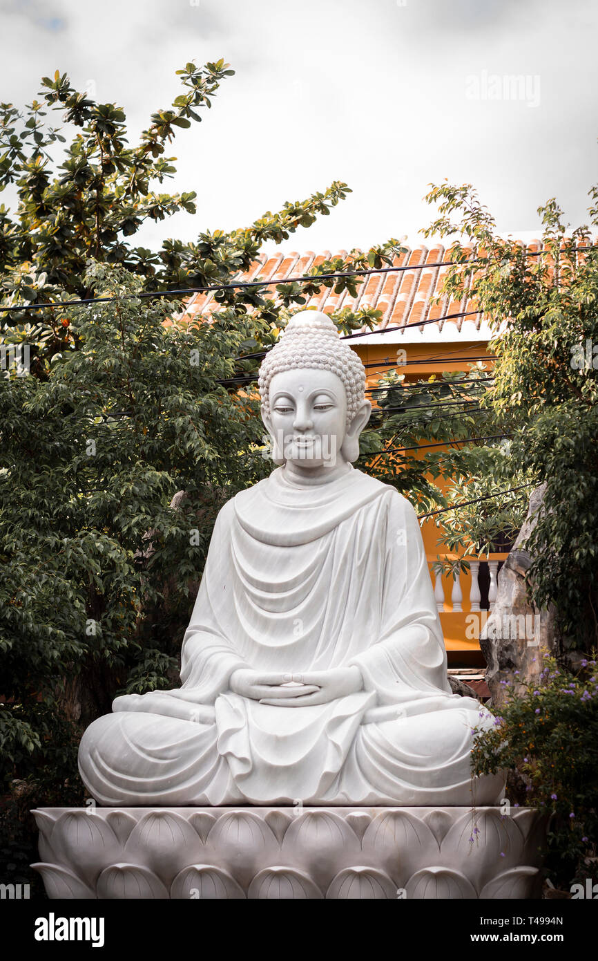 marble buddha statue Stock Photo