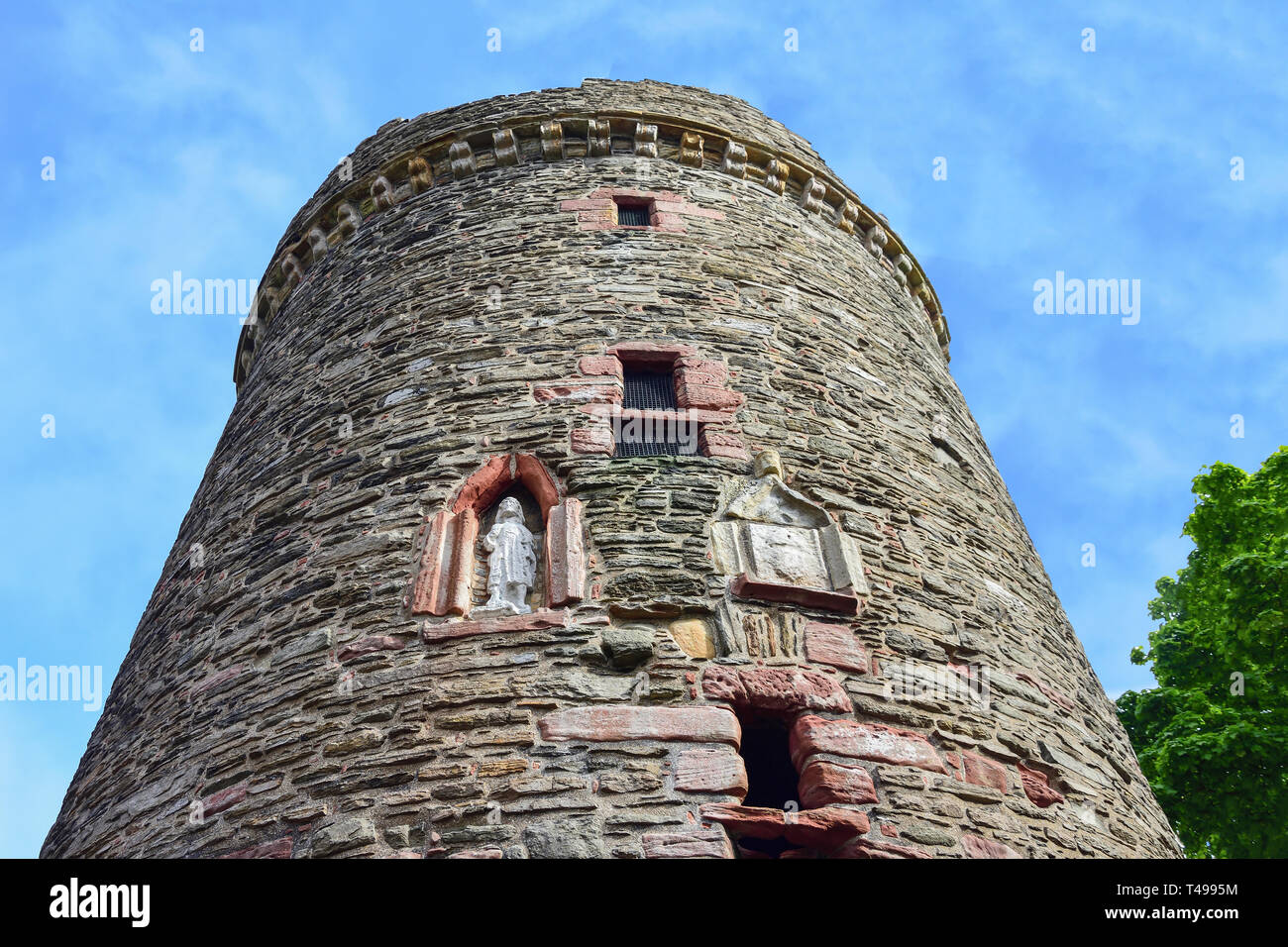 17th century tower of The Earl's Palace, Watergate, Kirkwall, The Mainland, Orkney Islands, Northern Isles, Scotland, United Kingdom Stock Photo