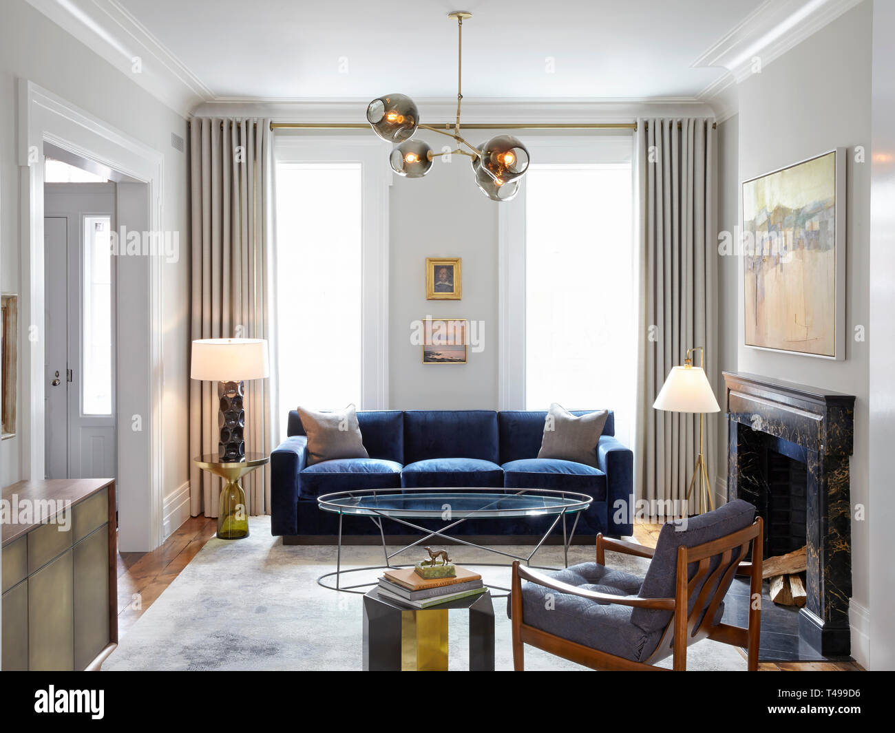Brooklyn Brownstone Interiors Stock Photo - Alamy
