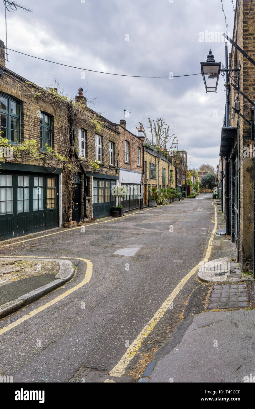 Doughty Mews is part of the Bloomsbury Conservation Area in central London. Stock Photo