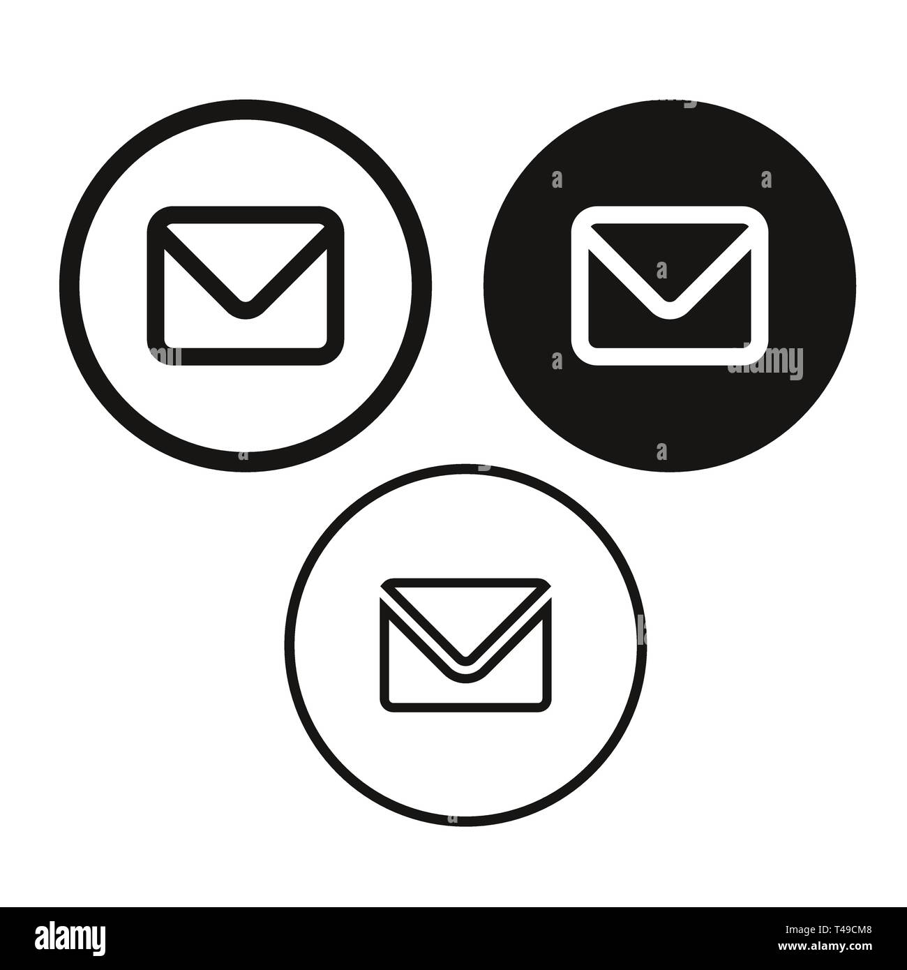 Email message icon vector Stock Vector