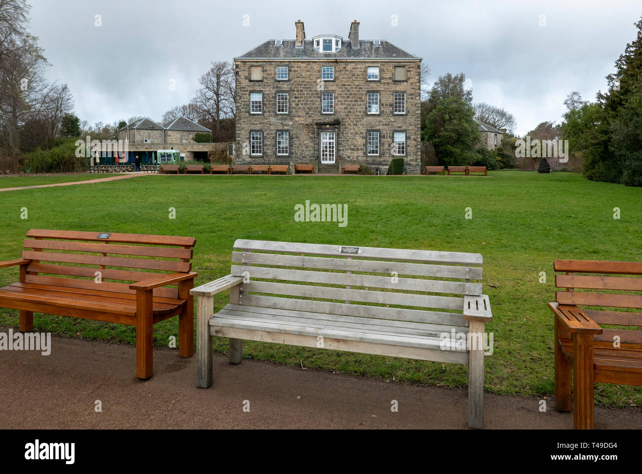 Inverleith House within the Royal Botanic Garden in Edinburgh, Scotland, United Kingdom Stock Photo