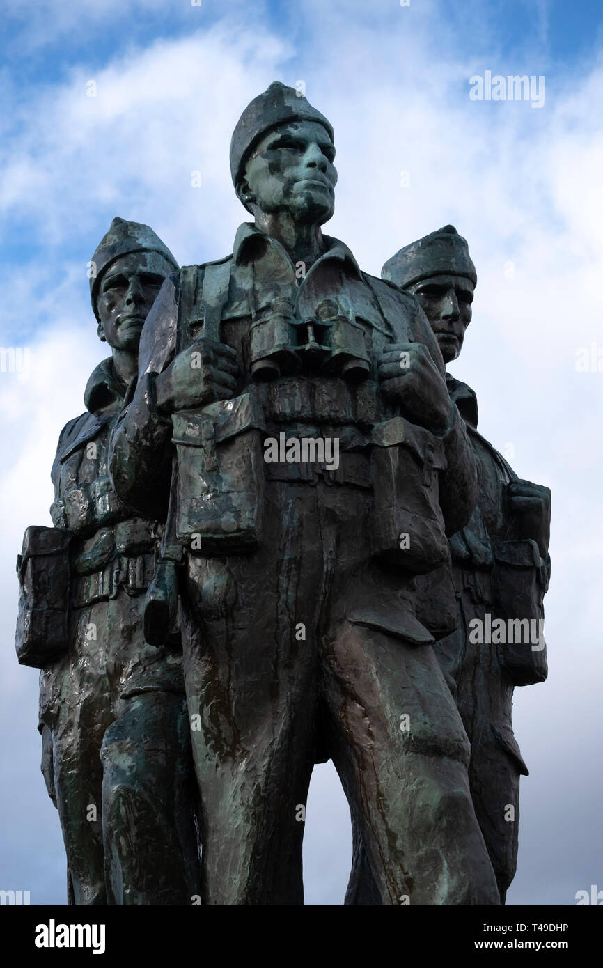 Commando Memorial monument in Lochaber, Scotland Stock Photo