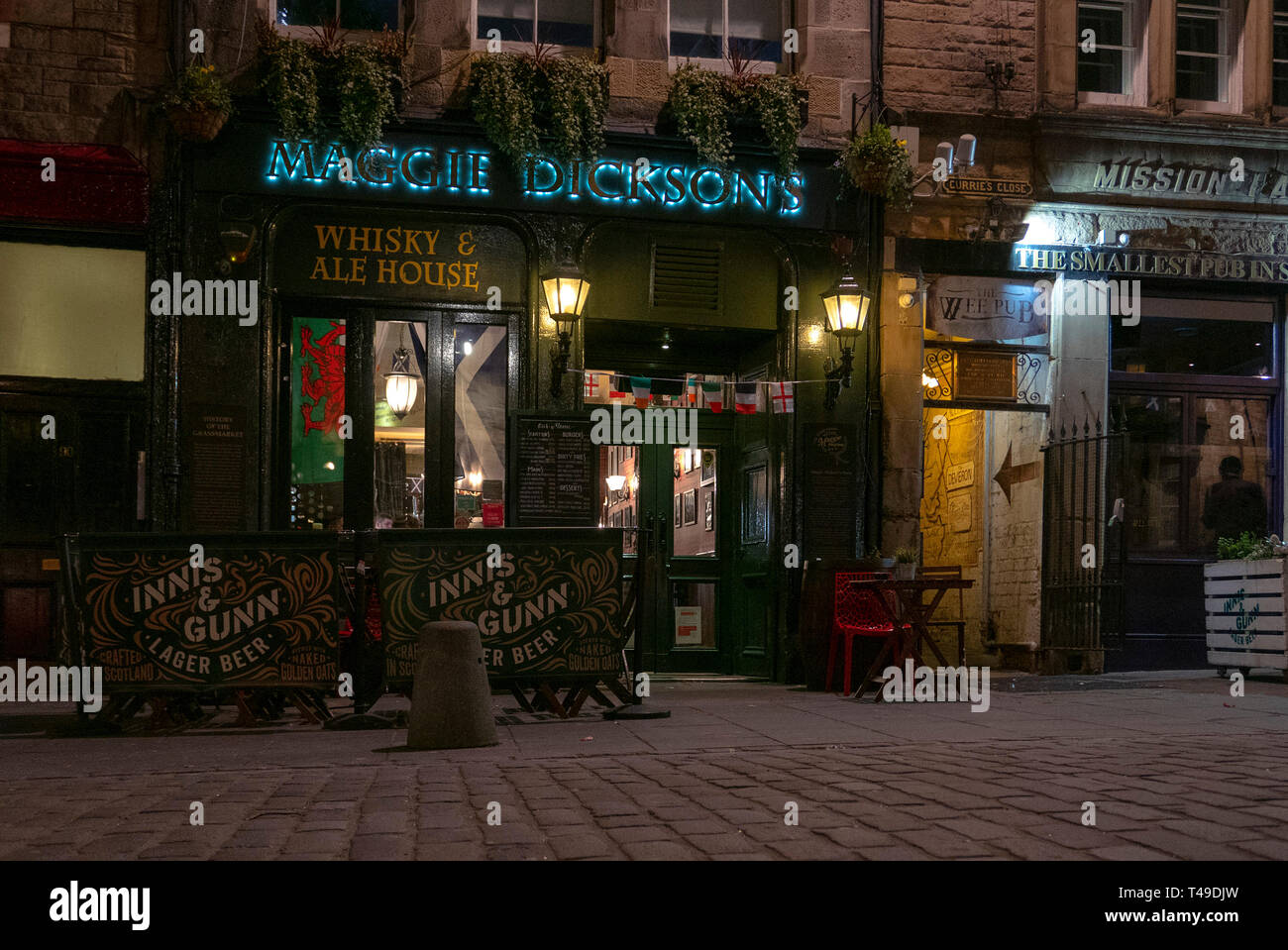 The Maggie Dickson's Whisky & Ale House pub in Edinburgh, Scotland