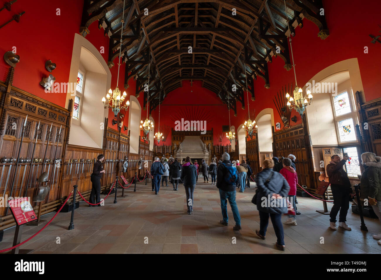 Great Hall at the Edinburgh Castle, Edinburgh, Scotland, UK, Europe Stock Photo