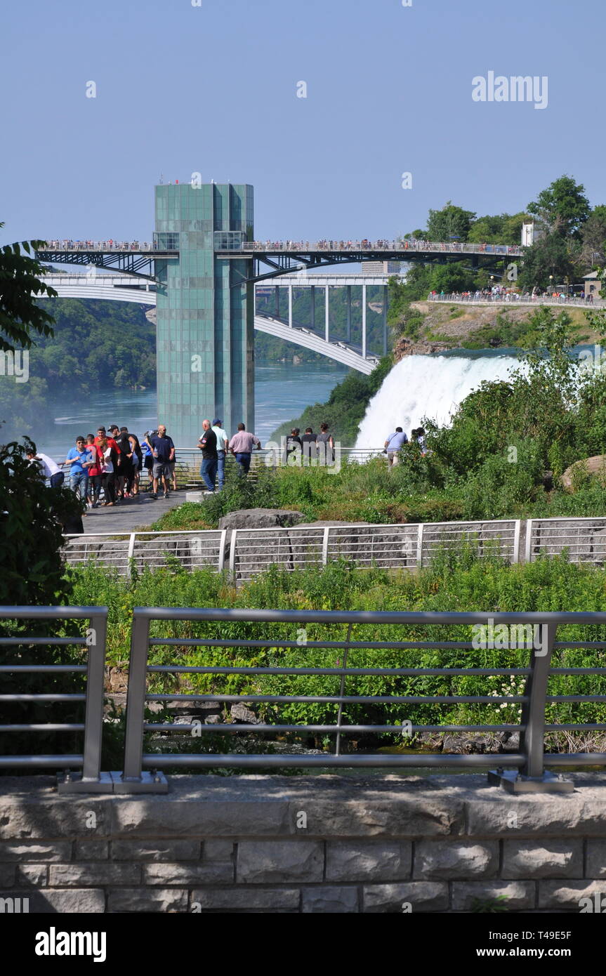 Niagara Falls Canada and United States Stock Photo