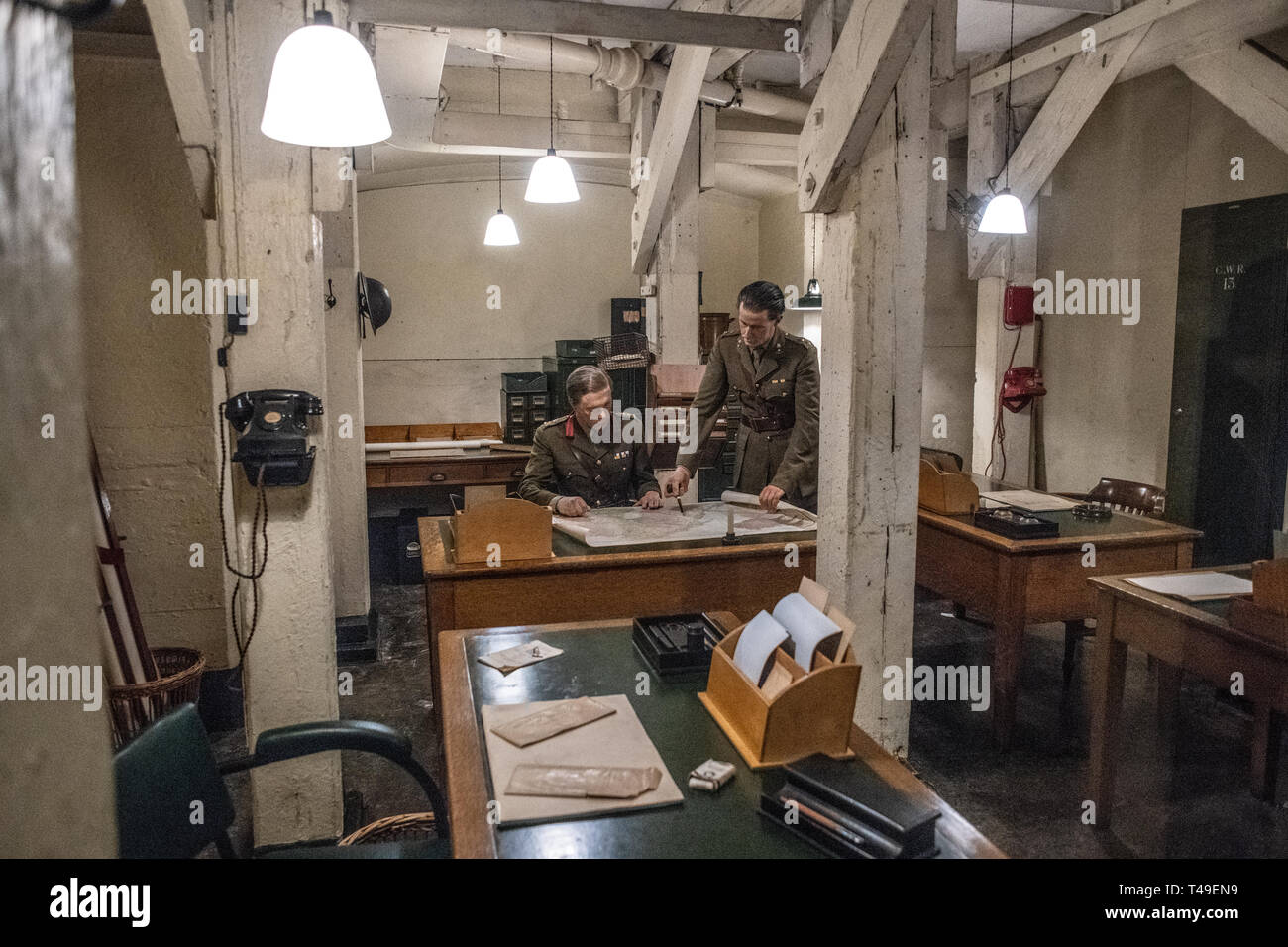 Churchill War Rooms Museum London England Stock Photo