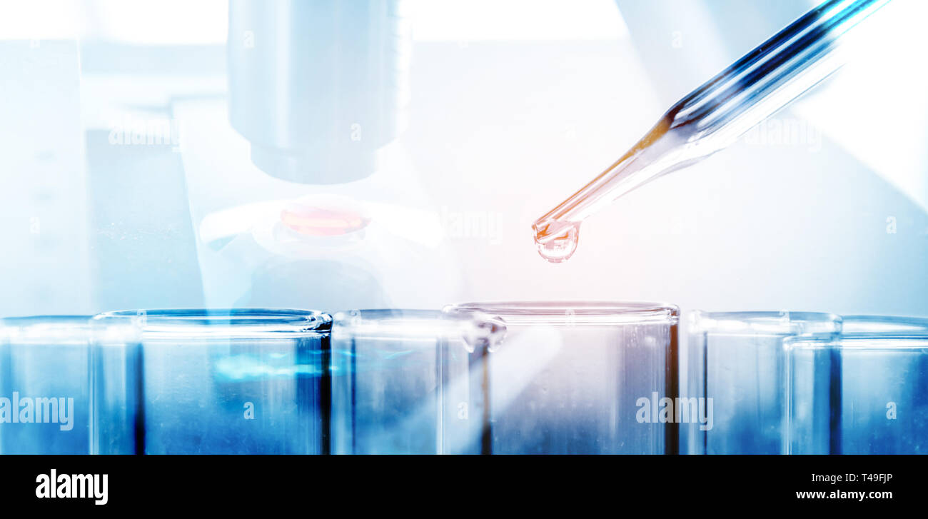 Science Laboratory Test Tubes , Laboratory Equipment Stock Photo - Alamy