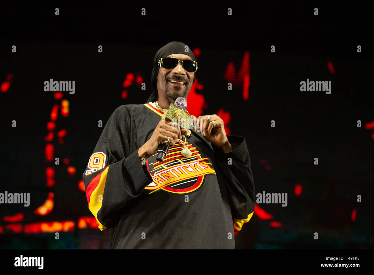 Snoop Dogg + Bone Thugs-N-Harmony + Warren G + Kurupt + Afroman @ Rogers Arena - February 22nd 2019 Stock Photo
