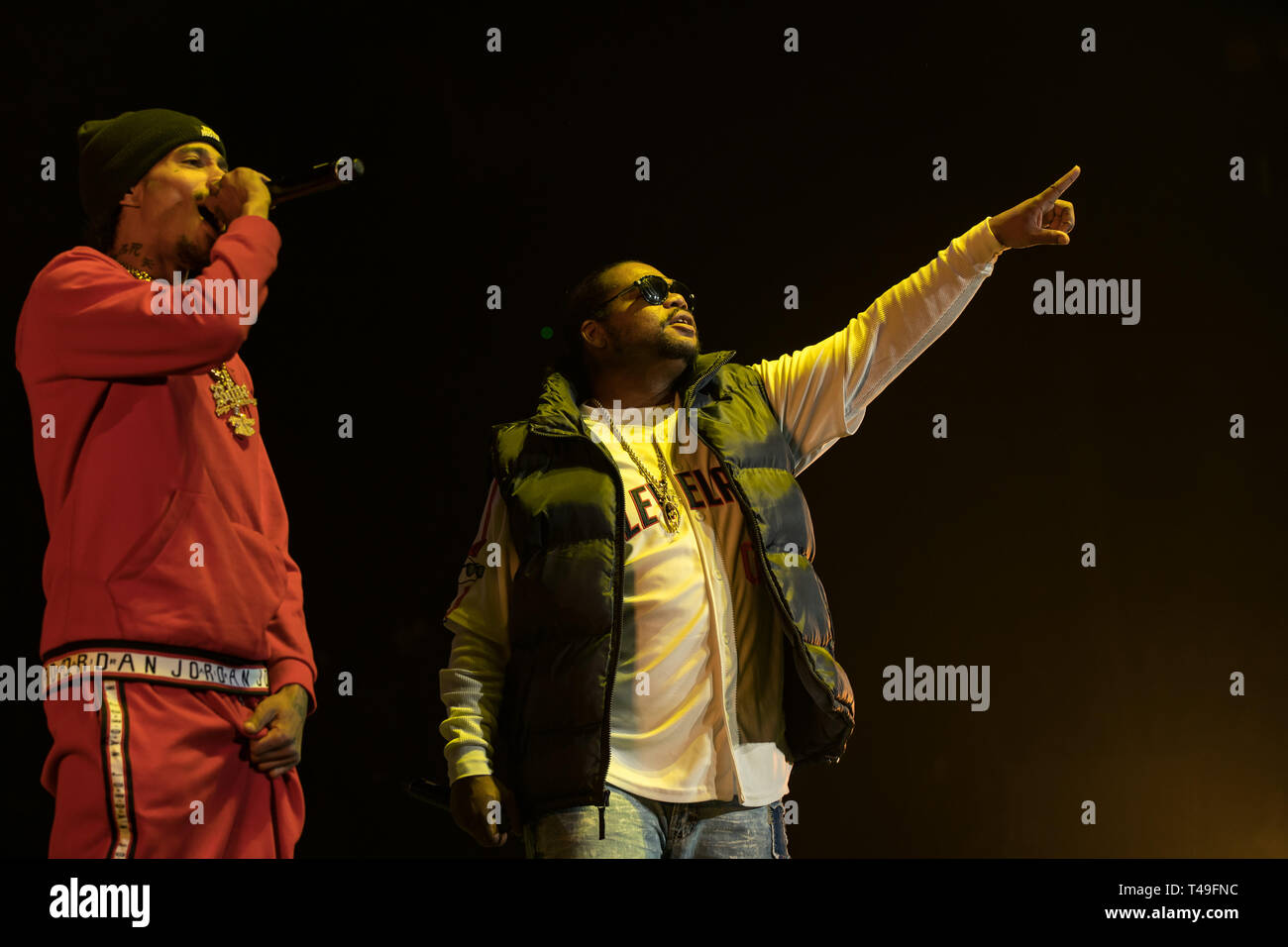 American hip hop group Bone Thugs-N-Harmony performing at Rogers Arena in Vancouver, BC on February 22nd, 2019 Stock Photo