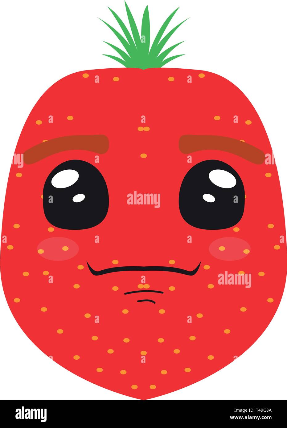 Cute strawberry cartoon Stock Vector Image & Art Alamy