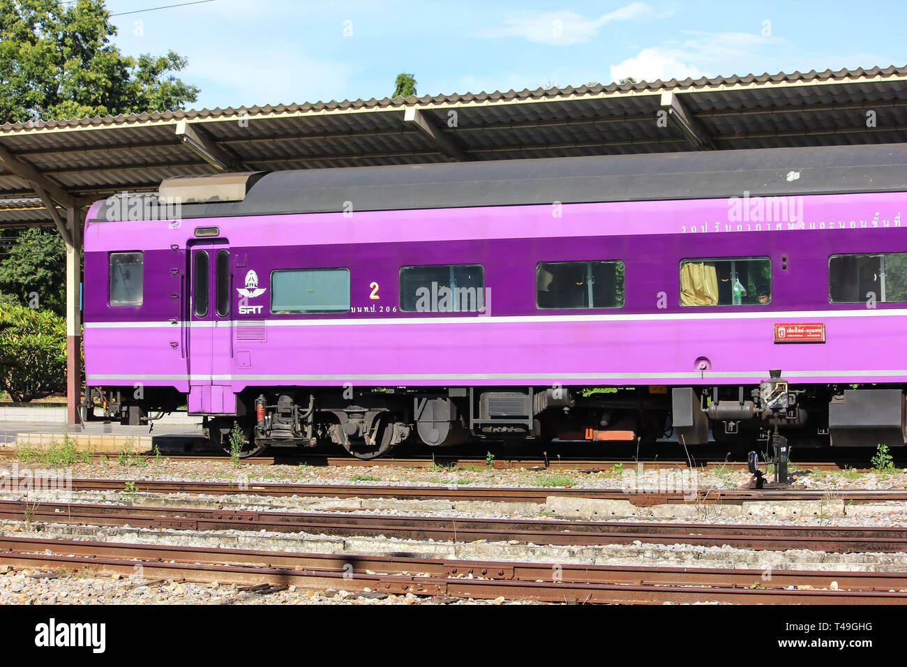 Chiangmai, Thailand September 12 2012 Passenger Car For Train
