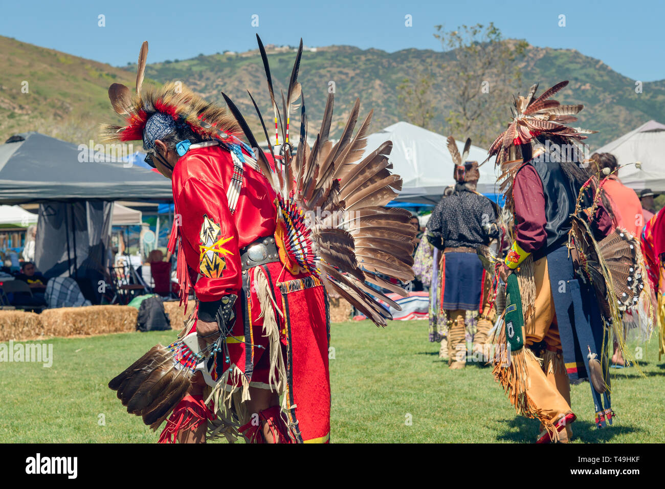 SCOTTSDALE, AZ - NOVEMBER 3: Native American dancers participate in the Ann...