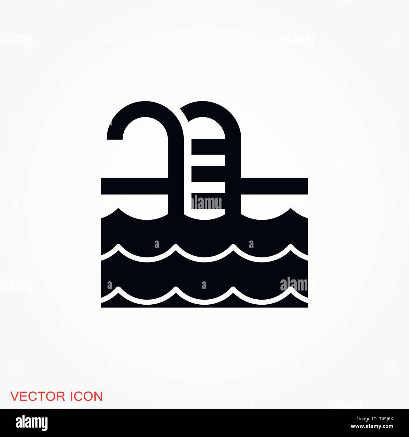 Pool flat icon vector sign symbol Stock Vector Image & Art - Alamy