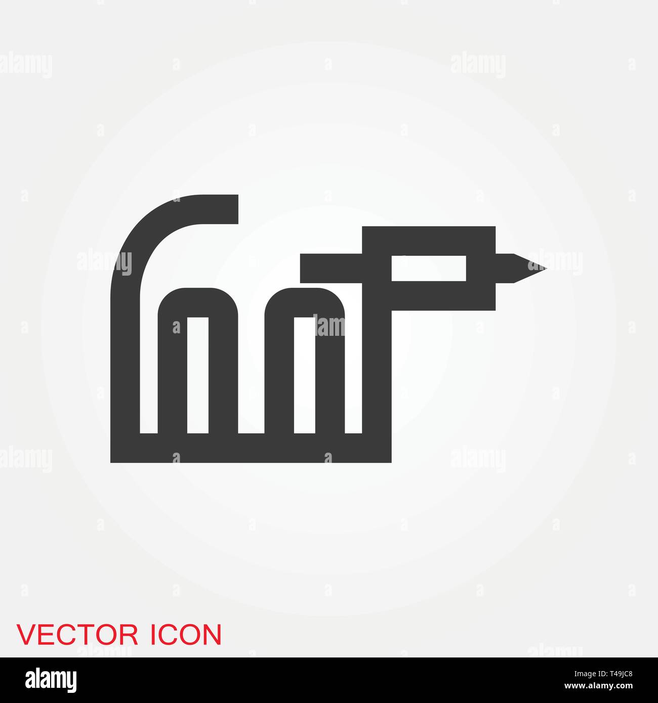 Tattoo Machine Icon vector sign symbol Stock Vector
