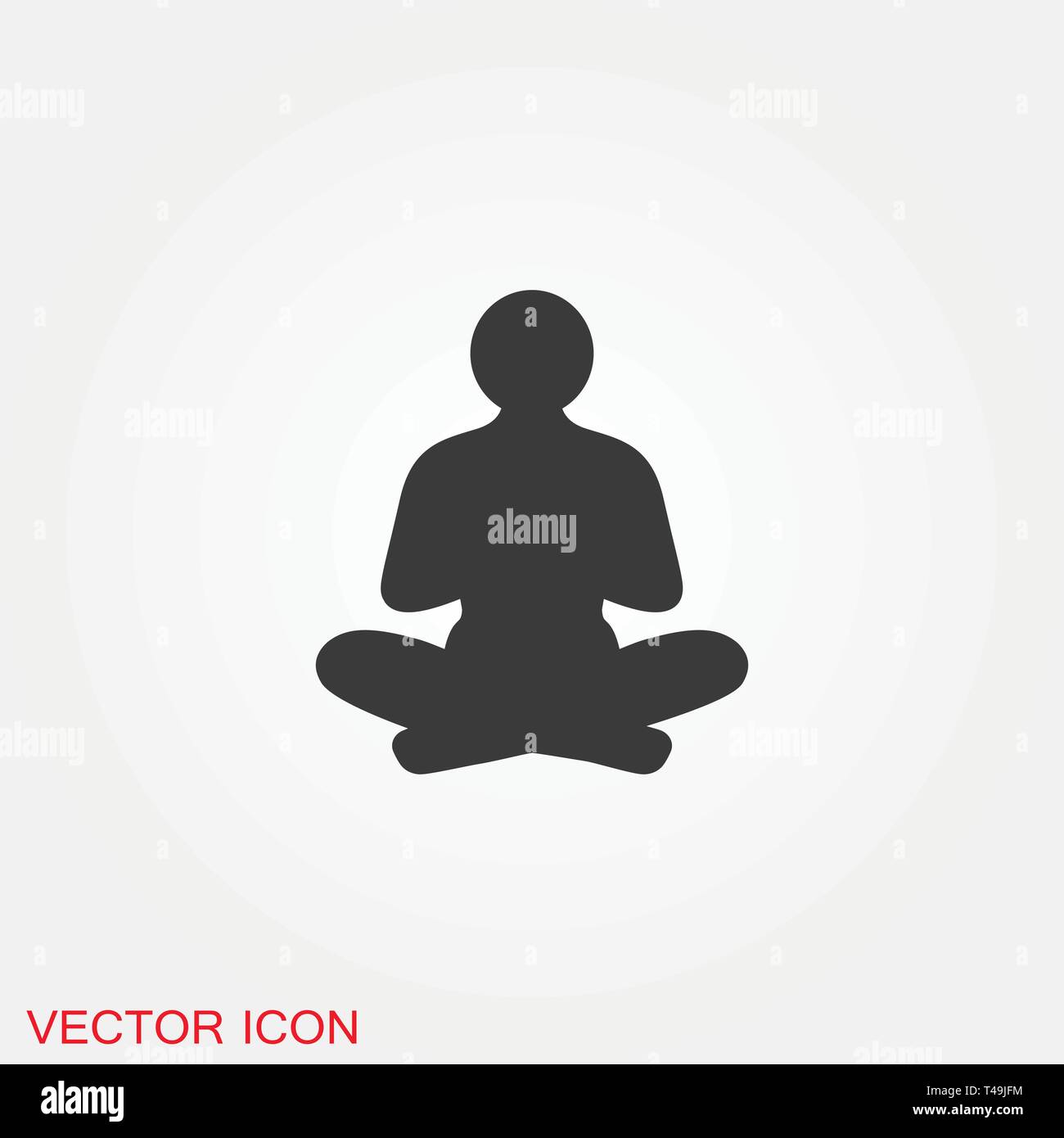 Simple standing yoga pose Stock Vector Images - Alamy