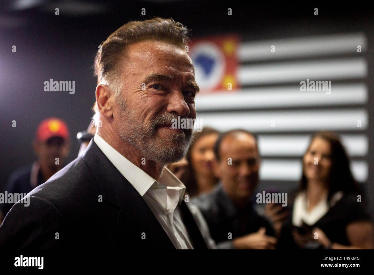 Sao Paulo Brazil 14th Apr 2019 Joao Doria And Arnold Schwarzenegger Governor Joao Doria Received On