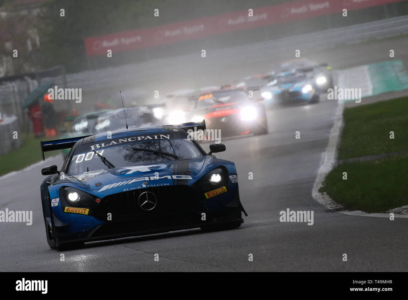 Monza Italy 14th Apr 2019 Black Falcon Mercedes Amg Gt3