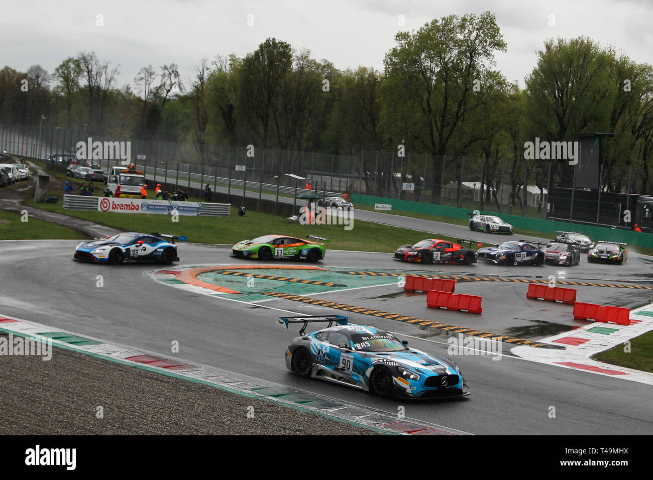 The first chicane at the monza circuit hi res stock photography