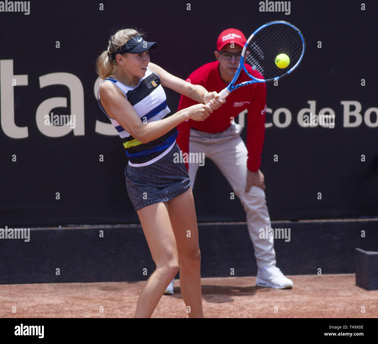 April 14, 2019 - Amanda Anisimova in action during the Femenine Final