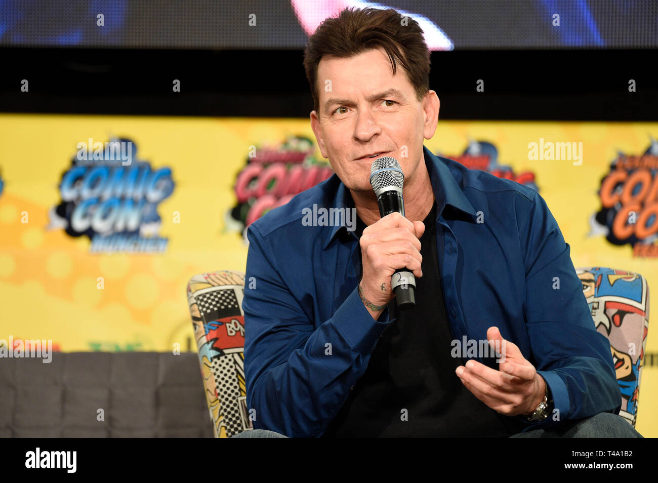 Charlie Sheen at the 5th German Comic Con Dortmund 2019 in the