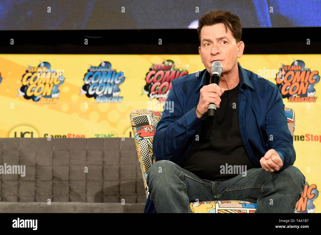 Charlie Sheen at the 5th German Comic Con Dortmund 2019 in the