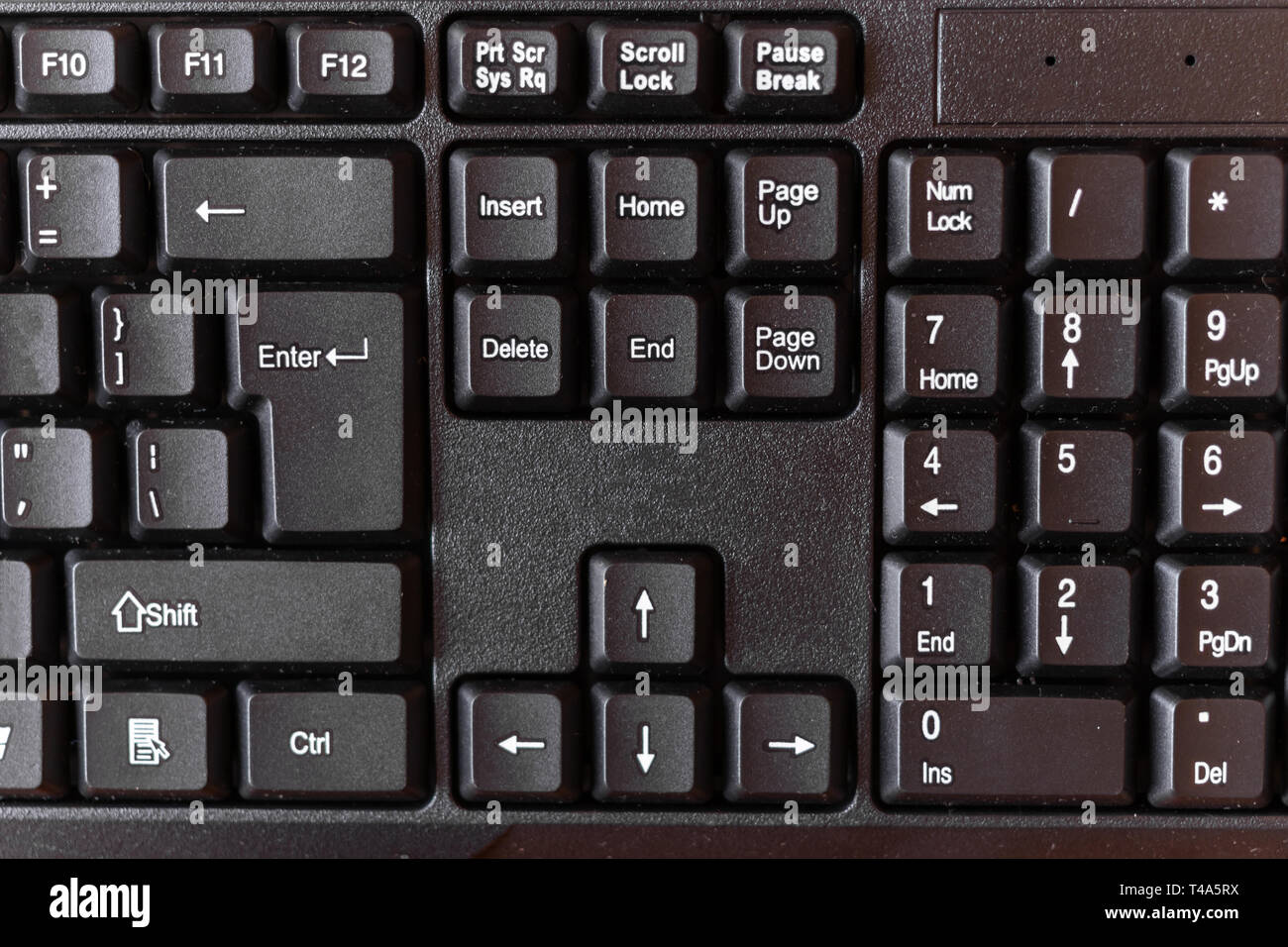 Close up keyboard key button. Stock Photo